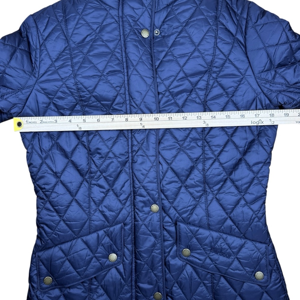 Barbour Flyweight Calvary Quilted Jacket Navy Size 6 (UK 10) NWT - Picture 8 of 13